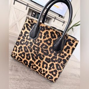 Leopard Print Mini Tote Bag
